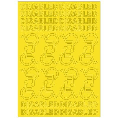 RX015-OO Disabled Self-Adhesive Road Markings - OO/4mm/1:76