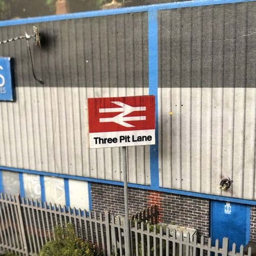 S033-OO Customised Modern British Rail Station Signs - OO/4mm/1:76