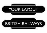 Steam Era Custom Railway Station Totem Signs - Large - Pack of 2 (400mm)