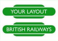 Steam Era Custom Railway Station Totem Signs - Large - Pack of 2 (400mm)