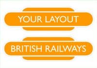 Steam Era Custom Railway Station Totem Signs - Small - Pack of 2 (280mm)