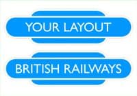 Steam Era Custom Railway Station Totem Signs - Small - Pack of 2 (280mm)