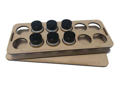 SX005 Paint Stand / Rack For Tamiya / Lifecolor Paints (Holds 12 tins)