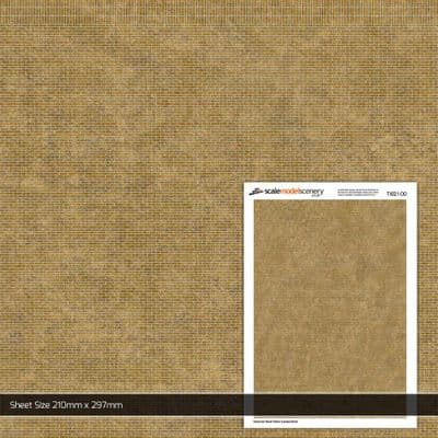 TX021-OO Stretcher Bond Yellow London Brick (Pack of 5) - OO/4mm/1:76