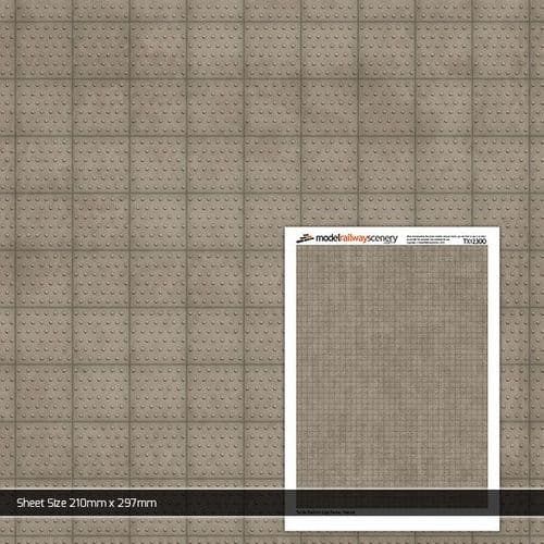 TX123-OO Tactile Paving Natural Texture Paper (Pack of 5) - OO/4mm/1:76