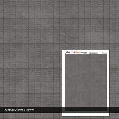 TX125-N Tactile Paving Charcoal Texture Paper (Pack of 2) - N/2mm/1:148