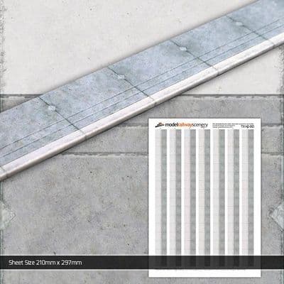 TX142-OO Network Rail Platform Edge Coping (Pack of 5) OO/4mm/1:76