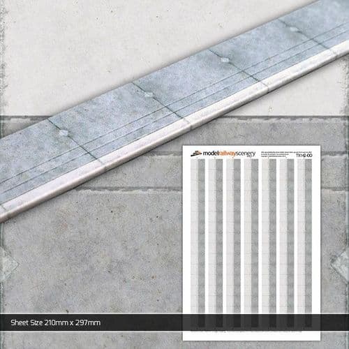 TX142-OO Network Rail Platform Edge Coping (Pack of 5) OO/4mm/1:76