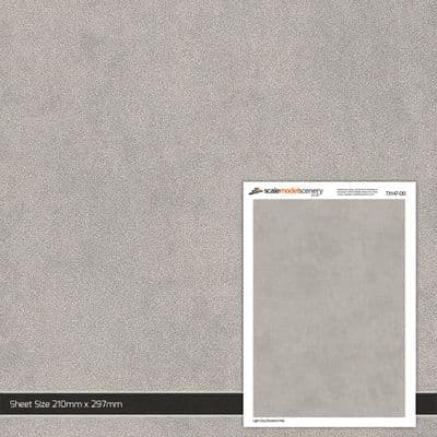 TX147-OO Light Grey Rendered Wall Texture Paper (Pack of 5) - OO/4mm/1:76