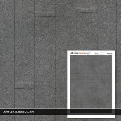 TX183-OO Roofing Felt Texture Paper (Pack of 5) OO/4mm/1:76