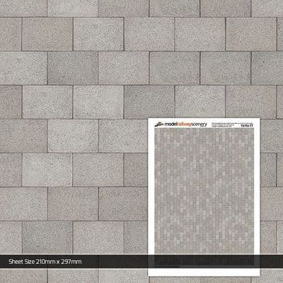 TX193-TT Concrete Paving Slabs Pristine (Pack of 5) - TT/3mm/1:100