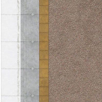 TX203-OO Weathered Pink Asphalt Platform Surface With Buff Tactile Paving (Pack of 5) OO/4mm/1:76