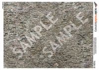 TX220-32 Old Stone Wall Paper Sheets (Pack of 5) For 1:32 Scale Model Buildings
