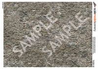 TX220-32 Old Stone Wall Paper Sheets (Pack of 5) For 1:32 Scale Model Buildings
