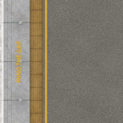 TX233-OO Asphalt Platform Sheets With Network Rail Coping & Yellow Line ( Pk of 5) OO/4mm/1:76