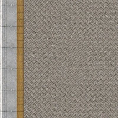 TX238-OO Grey Block Platform Sheets With Network Rail Coping (Pk of 5) OO/4mm/1:76