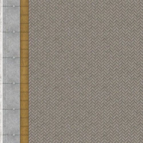 TX238-OO Grey Block Platform Sheets With Network Rail Coping (Pk of 5) OO/4mm/1:76