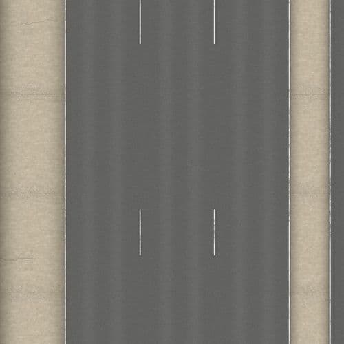 TX261-OO Motorway Hard Shoulder & Central Reservation Texture Paper (Pack of 4) - OO/4mm/1:76
