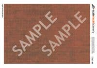 TX263-48 English Bond Dirty Red Brick Texture Paper (Pack of 5) - 1:48 Scale