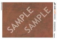 TX263-48 English Bond Dirty Red Brick Texture Paper (Pack of 5) - 1:48 Scale