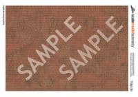 TX263-50 English Bond Dirty Red Brick Texture Paper (Pack of 5) - 1:50 Scale