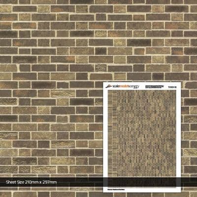 TX302-18 Yellow Weathered Brick (Pack of 5) - 1:18 Scale