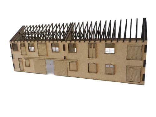 UW2001-OO Large Dockside Warehouse Scratch Building Kit - OO / 4mm / 1:76