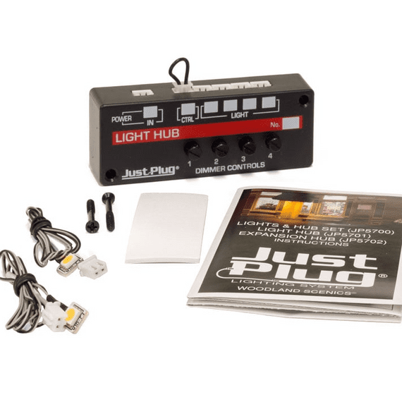 Woodland Scenics Just Plug Lights & Hub Starter Set JP5700