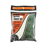Woodland Scenics T65 Dark Green Coarse Turf Bag