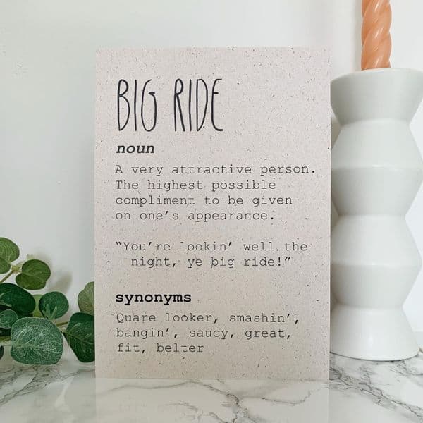 Northern Irish Dictionary A5 prints by Have a Day Designs