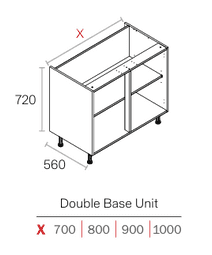 1000 Base Unit White