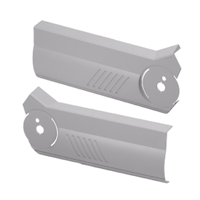 AVENTOS HF bi-fold lift system, cover cap set, left/right. Light grey. 20F8020