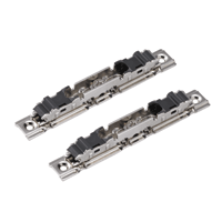 AVENTOS HS/HL/HK, front fixing bracket for wooden fronts (set), screw-on. Nickel plated. 20S4200