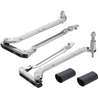 Blum. AVENTOS HL lift up, lever arm (set), CH=350-399 mm. Nickel plated. 20L3500.06