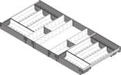 Blum. ORGA-LINE cutlery insert, for TANDEMBOX drawer, NL=450 mm, CW=1000 mm. ZSI.10VEI4