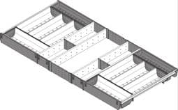 Blum. ORGA-LINE cutlery insert, for TANDEMBOX drawer, NL=450 mm, CW=1000 mm. ZSI.10VEI4