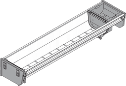 Blum. ORGA-LINE Cutlery Insert, for TANDEMBOX drawer, NL=500 mm. ZSI.500BI1N