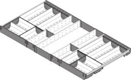 Blum. ORGA-LINE cutlery tray, for TANDEMBOX drawer, NL=500 mm, CW=1000 mm. ZSI.10VEI6