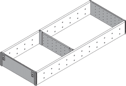 Blum. ORGA-LINE utensil divider set, for TANDEMBOX drawer, NL=500 mm, width=194 mm ZSI.500FI2N