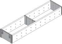 Blum. ORGA-LINE utensil divider set, NL=450 mm, width=105 mm. ZSI.450FI1