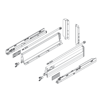 Blum. TANDEMBOX plus BLUMOTION high fronted pull-out, height D (224 mm), 50 kg, NL=500 mm, longside gallery rail. R9006 white aluminium. 359M50B0S.