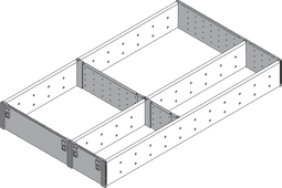 Blum.ORGA-LINE utensil divider set, for TANDEMBOX drawer, NL=500 mm, width=291 mm ZSI.500FI3