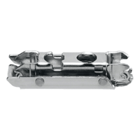 CLIP mounting plate, straight (20/32 mm), 0 mm, steel, screw-on, HA: cam. Nickel plated. 175H3100