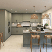 Fenton Reed Green Matt Square Bullnose