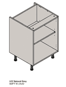 Grey Cabinets (U12 Natural Grey SOFT III | DUO)