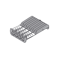 knife holder, width=177.5 mm. stainless steel brushed/dust grey. ZSZ.02M0