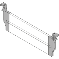 ORGA-LINE cross divider, for TANDEMBOX antaro, CW=500 mm. R9006 w alu/white gr. Z40D377S.01