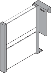 ORGA-LINE longside divider, for TANDEMBOX antaro. RAL 9006 white aluminium. Z43L100S