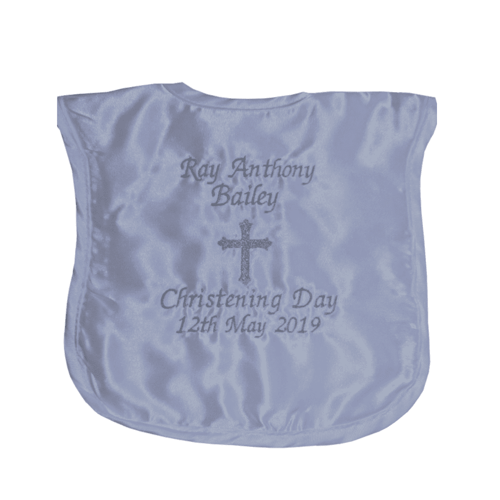 CHRISTENING or BAPTISM BABY BIB personalised