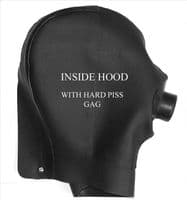 Bespoke UK‑Made Heavy‑Grade Latex Hood with Rigid Mouthpiece